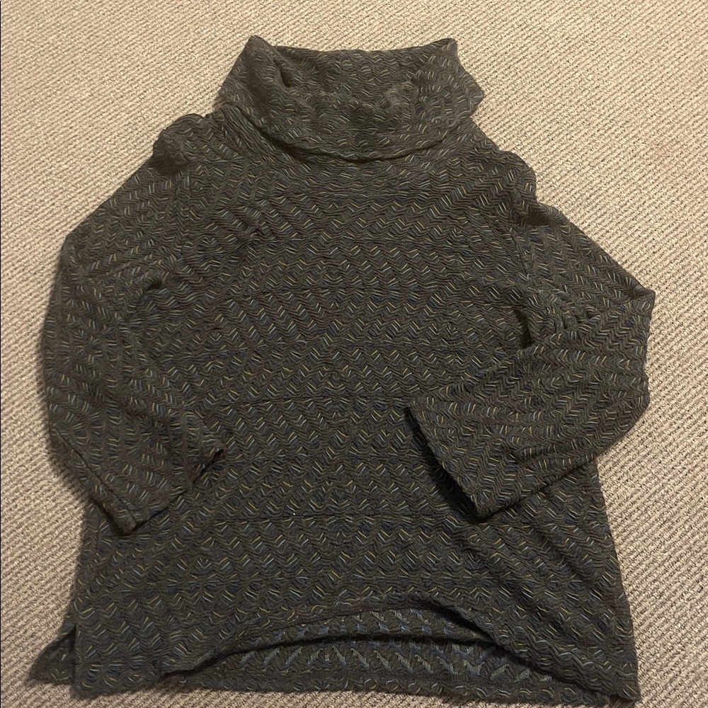 Habitat Women's Patterned Cowl
neck Sweater - Gray-m